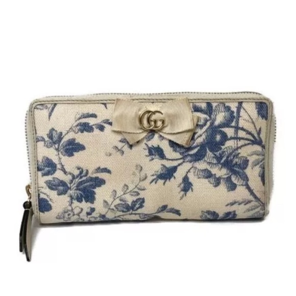 Gucci GG Marmont Long Wallet Wallet Floral Canvas Limited Edition - Picture 2 of 11